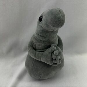 Zhdun Wosh Plush Toy Stuffed Animal Gray Small Gag Gift Elephant Seal Soft